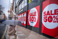 New Year Shoppers in London, UK.