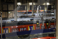 New Year rail strikes London, UK. 