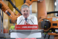 Sir Keir Starmer UCL East Visit in London, UK.