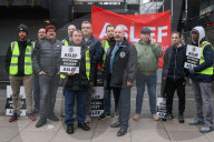 ASLEF Rail Strike, London, UK.
