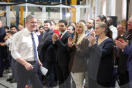 Sir Keir Starmer UCL East Visit in London, UK.
