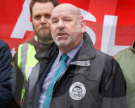 ASLEF Rail Strike, London, UK.