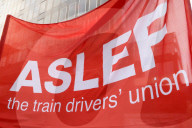 ASLEF Rail Strike, London, UK.