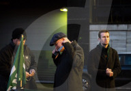 Mick Lynch leader of the RMT joins an official rail strike picket line outside Euston station, London, Great Britain 
6th January 2023