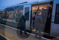 New Year Rail Strikes London, UK.