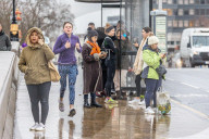 Heavy rain and strong winds this weekend in London, UK.