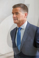 Guests attend Sunday with Laura Kuenssberg show at BBC New Broadcasting House, London, UK.