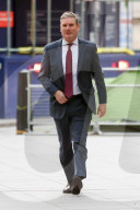 Guests attend Sunday with Laura Kuenssberg show at BBC New Broadcasting House, London, UK.
