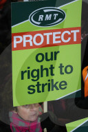 Right To Strike Rally in London, United Kingdom. 