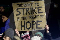 Right To Strike Rally in London, United Kingdom. 