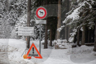 NEWS - WEF: Checkpoints am Eingang von Davos 