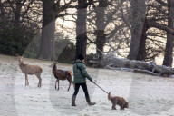 Floods, rain and snow in London, UK.