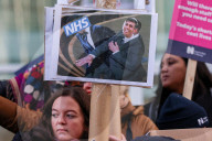 NHS Strike March from UCLH to Downing Street, London, UK