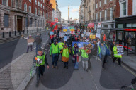 NHS Strike March from UCLH to Downing Street, London, UK
