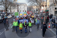 NHS Strike March from UCLH to Downing Street, London, UK