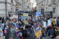 NHS Strike March from UCLH to Downing Street, London, UK