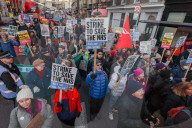 NHS Strike March from UCLH to Downing Street, London, UK
