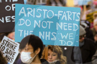 NHS Strike March from UCLH to Downing Street, London, UK