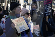 Nurses strike in London, UK. 