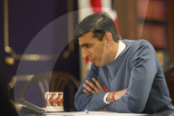 The Prime Minister Rishi Sunak speaks with the Irish Taoiseach