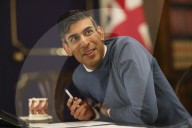 The Prime Minister Rishi Sunak speaks with the Irish Taoiseach