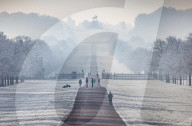 Freezing weather continues in Windsor, UK. 