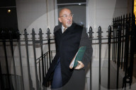 Nadhim Zahawi leaves his London home.