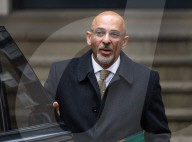 Nadhim Zahawi leaves Conservative Party headquarters in central London.