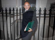 Nadhim Zahawi leaves his London home.