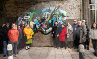 Artist Flo Brooks unveils Inner Bark Out, a new large-scale public artwork in Clapham, London, UK.