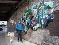 Artist Flo Brooks unveils Inner Bark Out, a new large-scale public artwork in Clapham, London, UK.