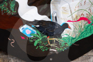 Artist Flo Brooks unveils Inner Bark Out, a new large-scale public artwork in Clapham, London, UK.