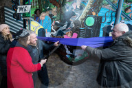 Artist Flo Brooks unveils Inner Bark Out, a new large-scale public artwork in Clapham, London, UK.
