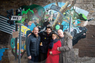 Artist Flo Brooks unveils Inner Bark Out, a new large-scale public artwork in Clapham, London, UK.