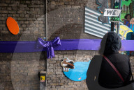Artist Flo Brooks unveils Inner Bark Out, a new large-scale public artwork in Clapham, London, UK.
