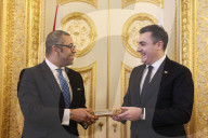 Foreign Secretary James Cleverly meets Ilia Darchiashvili