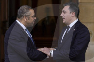 Foreign Secretary James Cleverly meets Ilia Darchiashvili