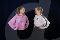 Tennis players and doubles partners Olivia Nicholls and Alicia BarnettTennis players and doubles partners Olivia Nicholls and Alicia Barnett