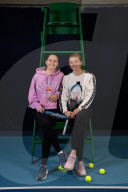 Tennis players and doubles partners Olivia Nicholls and Alicia BarnettTennis players and doubles partners Olivia Nicholls and Alicia Barnett