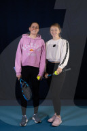 Tennis players and doubles partners Olivia Nicholls and Alicia BarnettTennis players and doubles partners Olivia Nicholls and Alicia Barnett