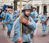 51st Parade of the English Civil War Society in The Mall and Horse Guards Parade, London, UK