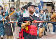51st Parade of the English Civil War Society in The Mall and Horse Guards Parade, London, UK