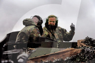 NEWS - Ein Leopard 2 A6 Kampfpanzer beim Besuch von Bundesverteidigungsminister Boris Pistorius beim Panzerbataillon 203