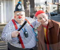Grimaldi Clowns annual church service at All Saints Church, Haggerston, London, UK.