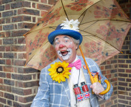 Grimaldi Clowns annual church service at All Saints Church, Haggerston, London, UK.