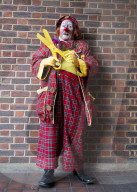 Grimaldi Clowns annual church service at All Saints Church, Haggerston, London, UK.