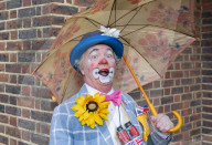 Grimaldi Clowns annual church service at All Saints Church, Haggerston, London, UK.