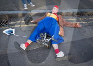 Grimaldi Clowns annual church service at All Saints Church, Haggerston, London, UK.