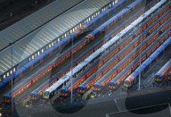 Rail strikes continue in London, UK.  