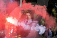 NEWS - Demonstration gegen die von der französischen Regierung geplante Rentenreform in Nizza

